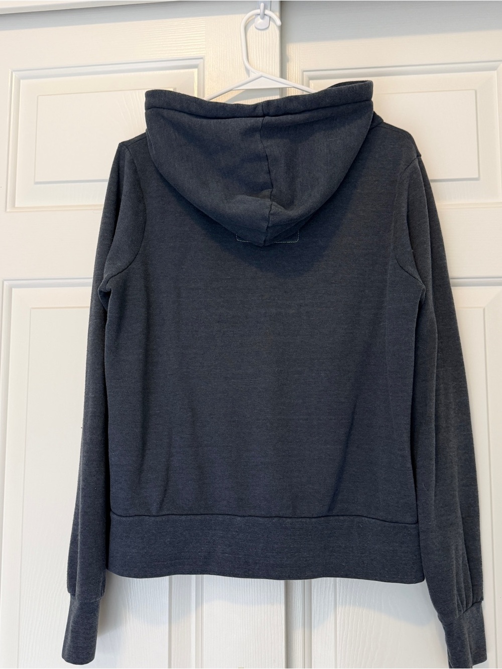 AVIATOR NATION 5 Stripe Zip-Up Hoodie Charcoal SIZE S - Picture 3 of 9